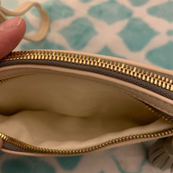 Spartina 449 leather and linen wristlet - Picture 4 of 5